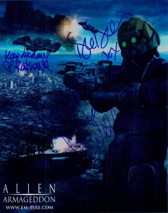 Alien Armageddon autograph