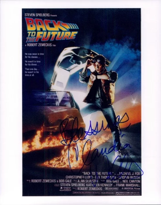 Claudia Wells autograph