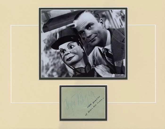 Edgar Bergen autograph