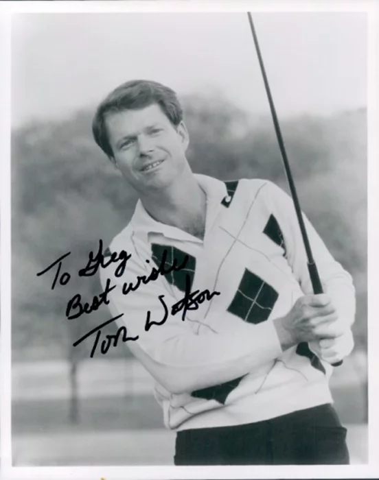 Tom Watson autograph