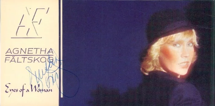 Agnetha Faltskog autograph