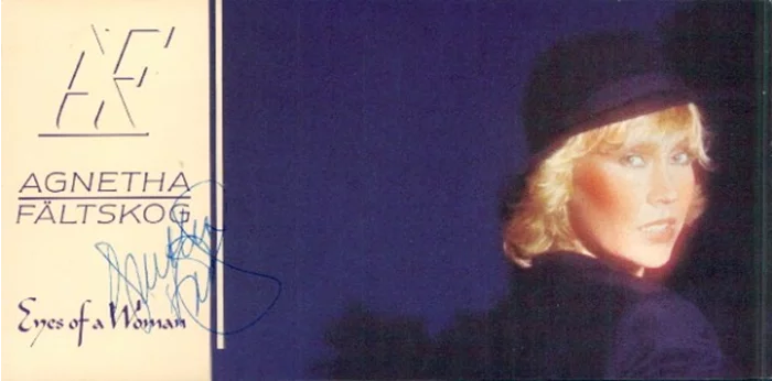 Agnetha Faltskog autograph