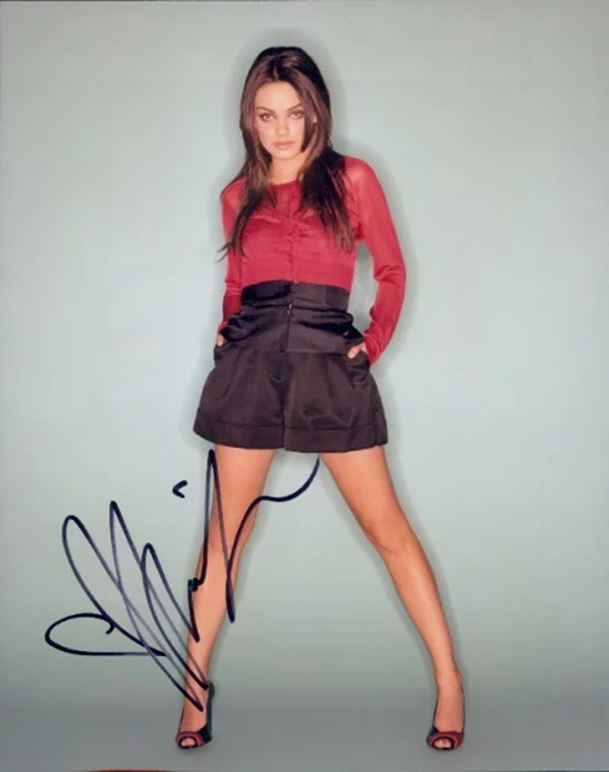 Mila Kunis autograph