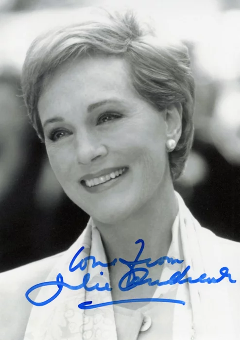 Julie Andrews autograph