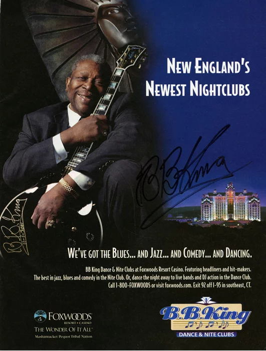B.B. King autograph