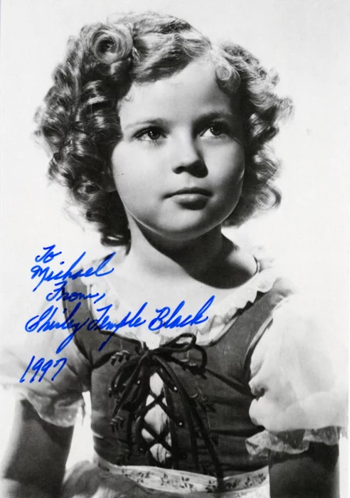 Shirley Temple autograph