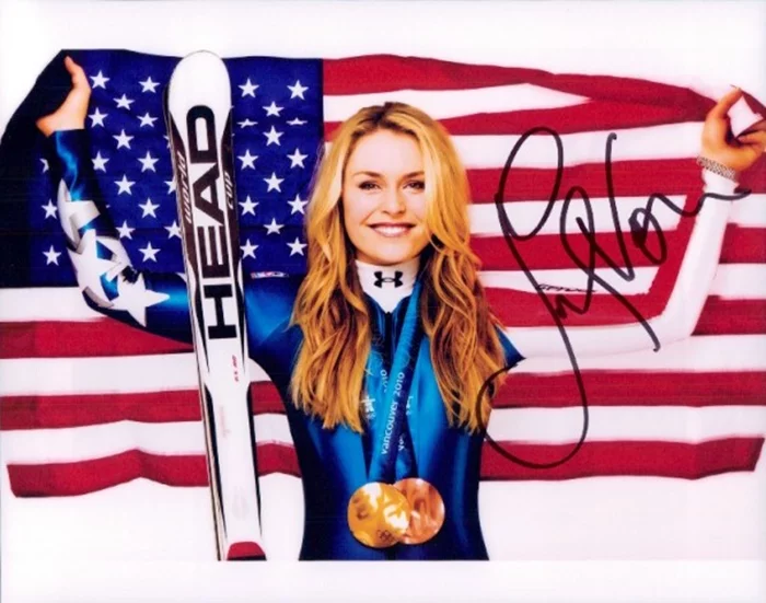 Lindsey Vonn autograph