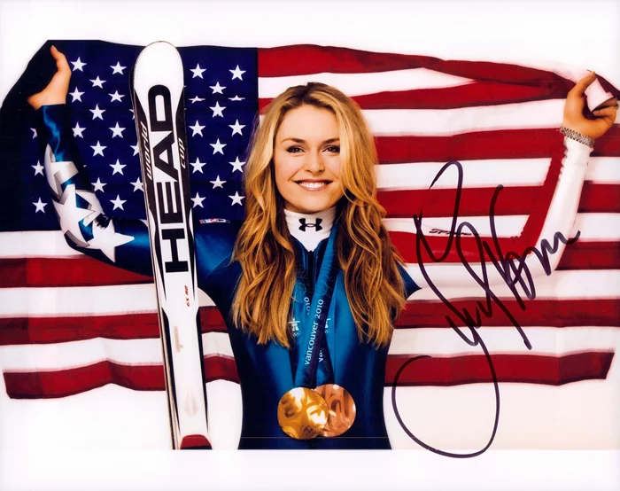 Lindsey Vonn autograph