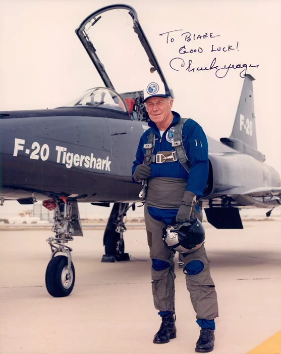 Chuck Yeager autograph