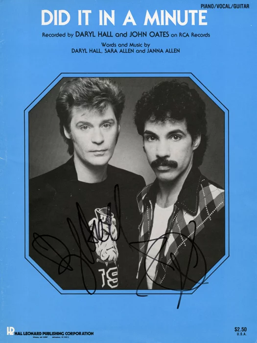Hall & Oates autograph