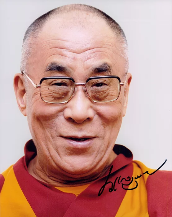 Dalai Lama autograph