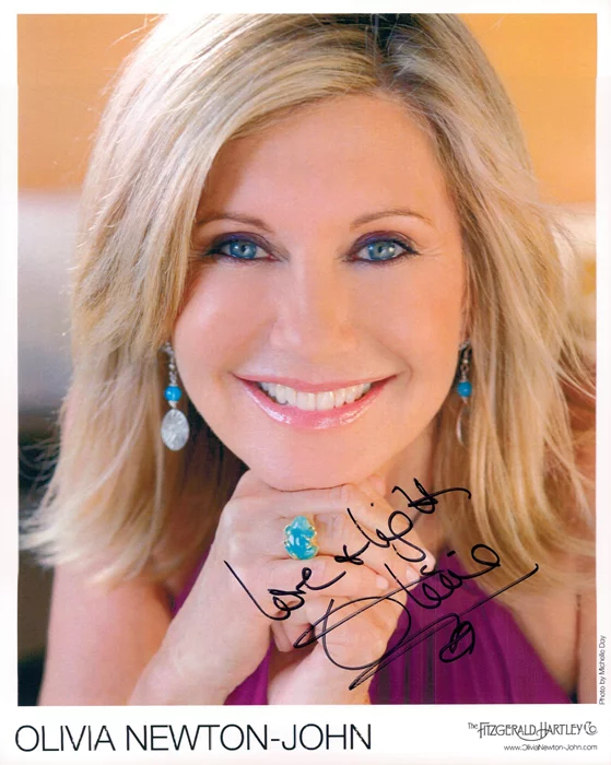 Olivia Newton-John autograph