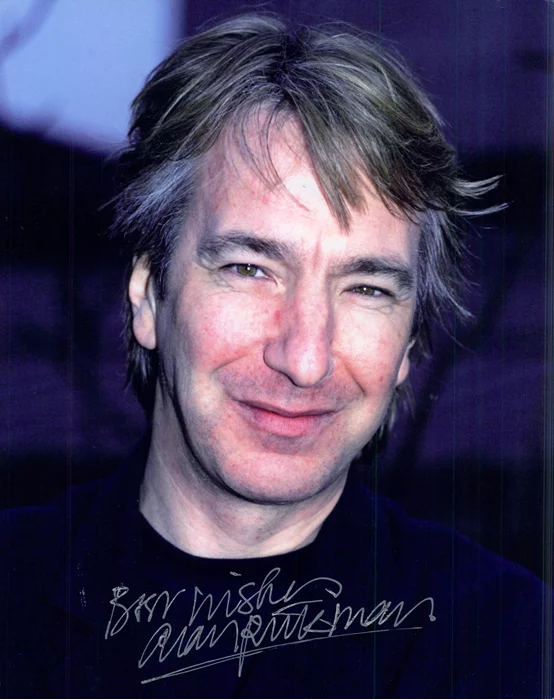 Alan Rickman autograph