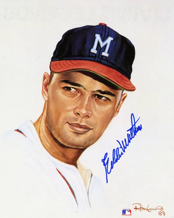 Eddie Mathews autograph