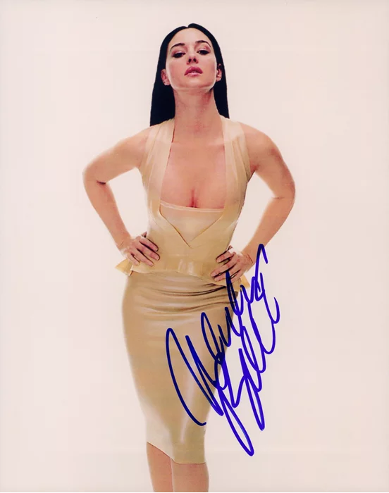 Monica Bellucci autograph