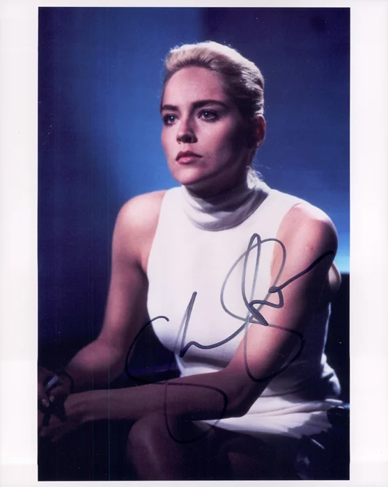 Sharon Stone autograph