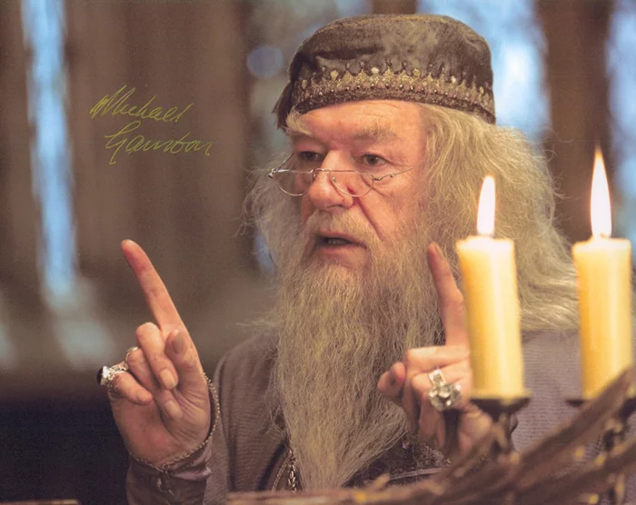 Michael Gambon autograph