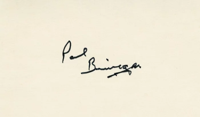 Paul Brinegar autograph