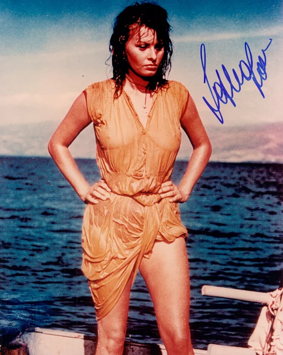 Sophia Loren autograph