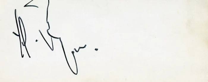 Yul Brynner autograph