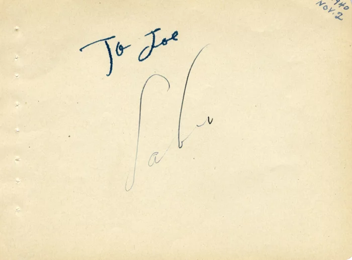 Sabu autograph