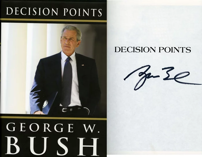 George Bush autograph