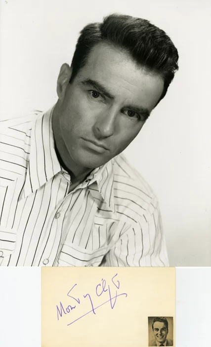 Montgomery Clift autograph