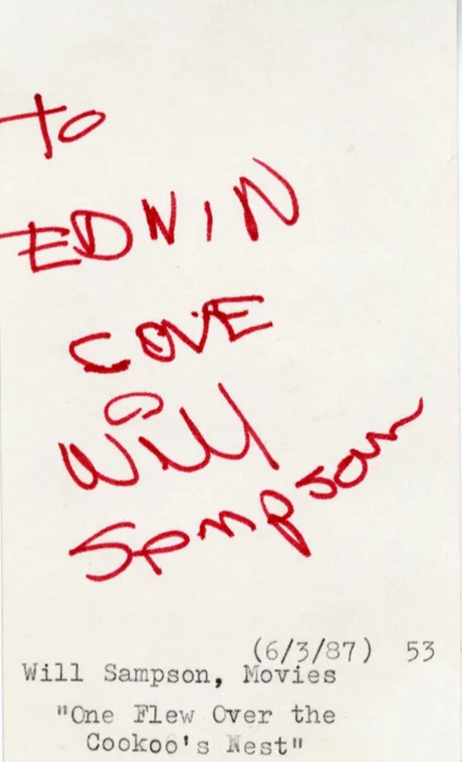 Will Sampson autograph