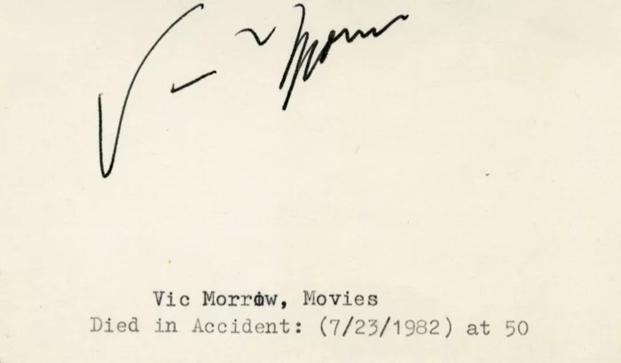 Vic Morrow autograph