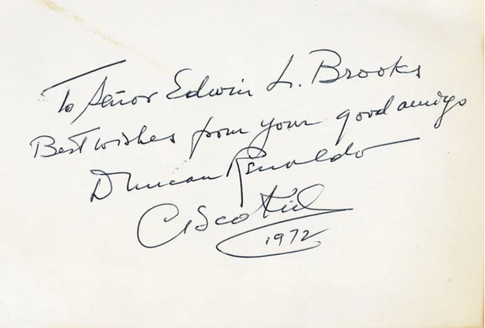 Duncan Renaldo autograph