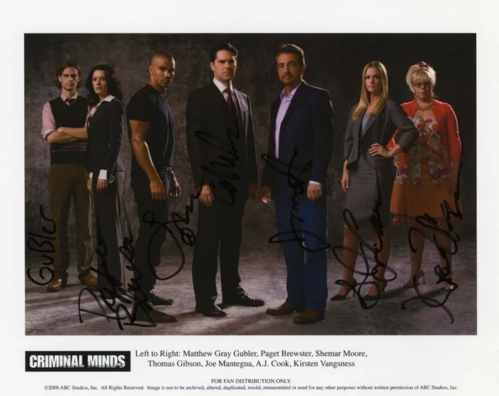 Criminal Minds autograph