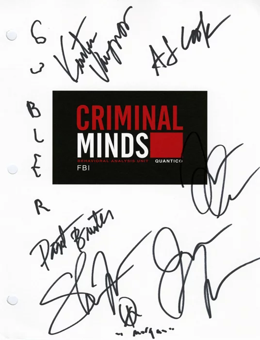 Criminal Minds autograph