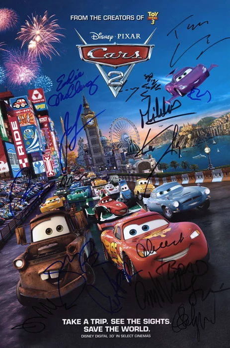 Cars 2 autograph