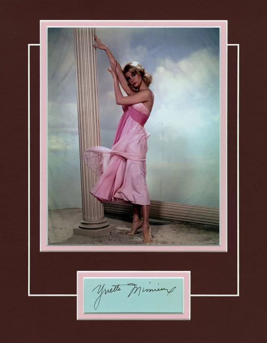Yvette Mimieux autograph