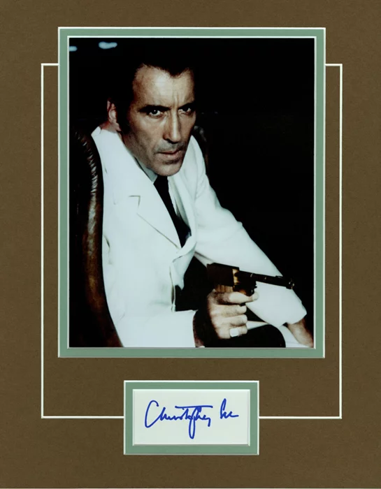 Christopher Lee autograph