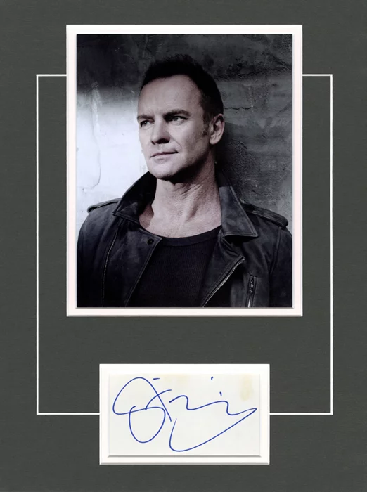 Sting autograph