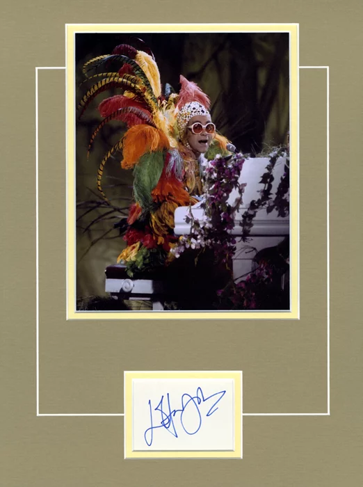 Elton John autograph