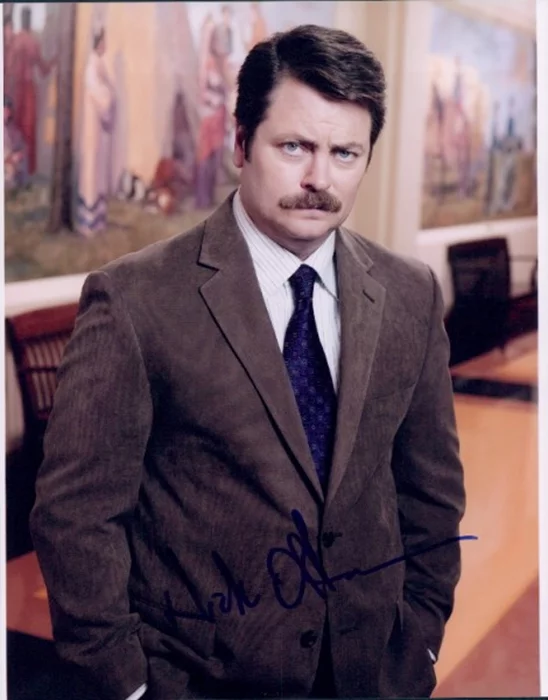 Nick Offerman autograph