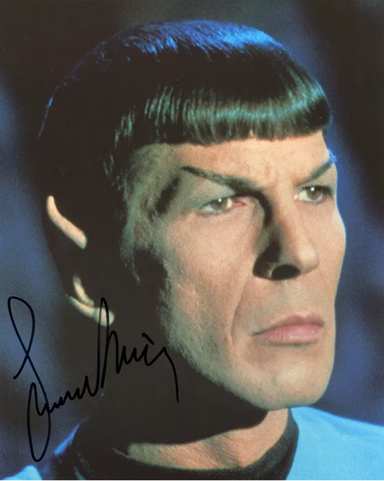 Leonard Nimoy autograph