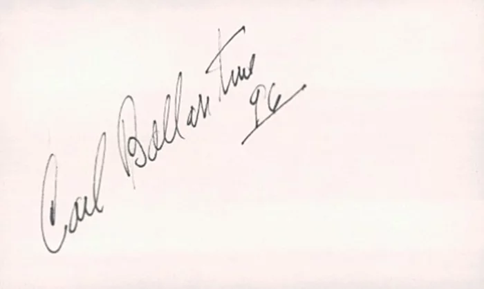 Carl Ballantine autograph