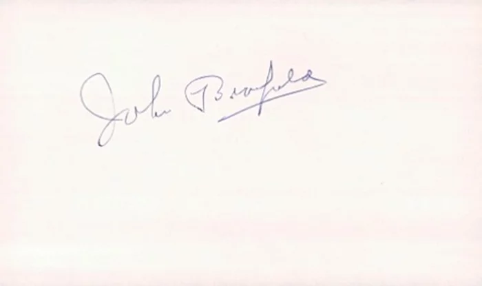 John Bromfield autograph