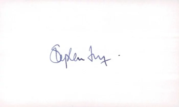 Stephen Fry autograph