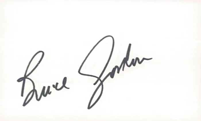 Bruce Gordon autograph