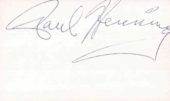 Paul Henning autograph