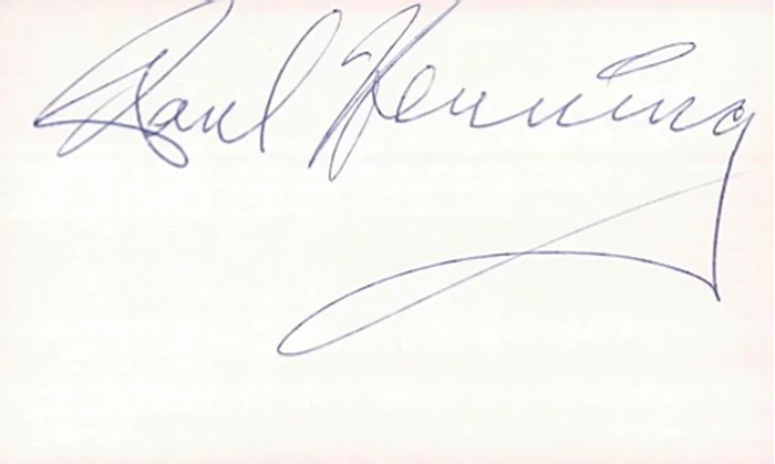 Paul Henning autograph