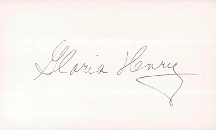 Gloria Henry autograph