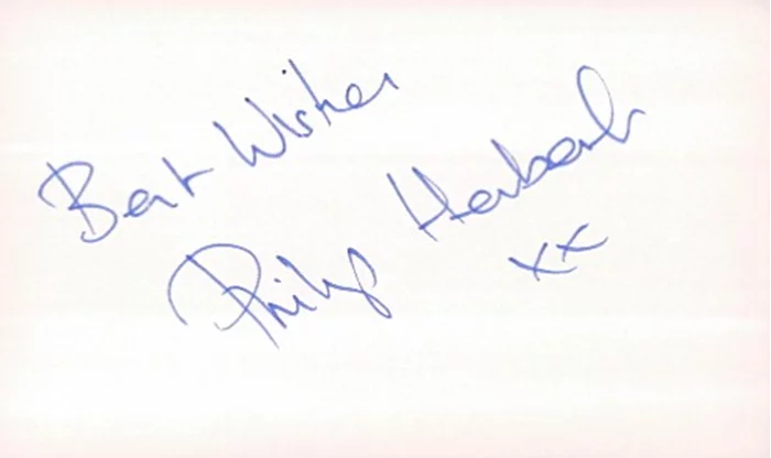 Philip Herbert autograph