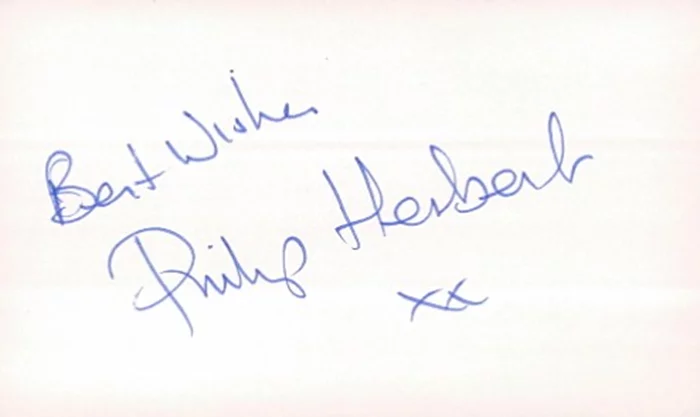 Philip Herbert autograph