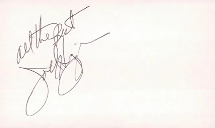 Joel Higgins autograph