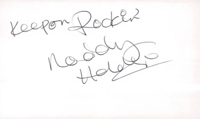 Noddy Holder autograph